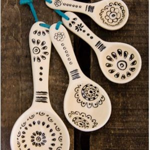 Ceramic Measuring Spoons by Natural Life